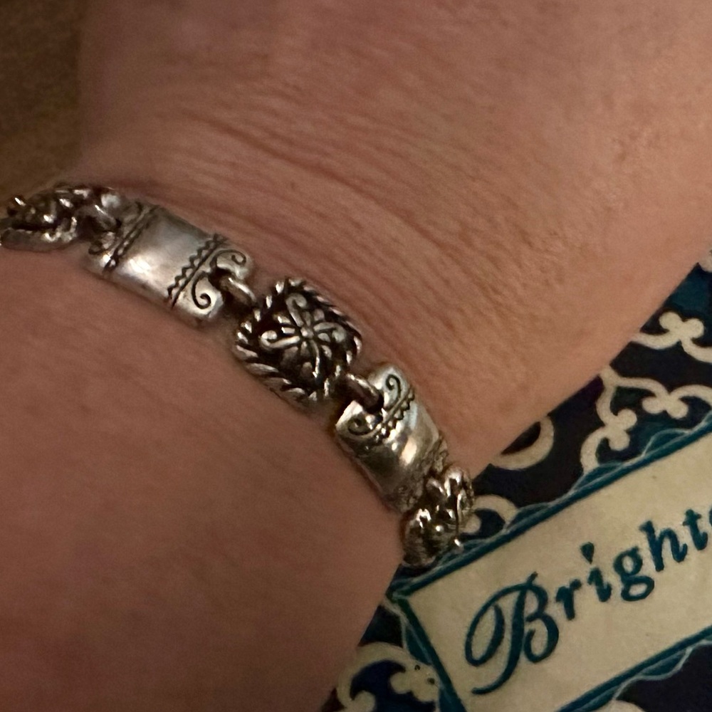 Brighton Silver Plated Square Rectangle Adjustabl… - image 1